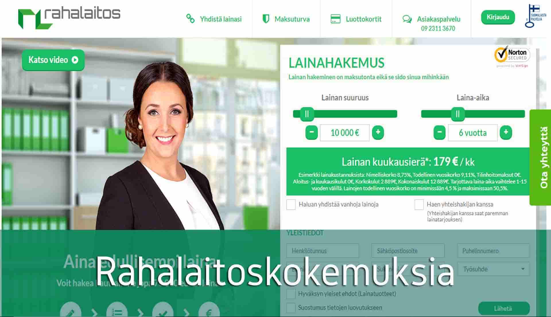Rahalaitoskokemuksia