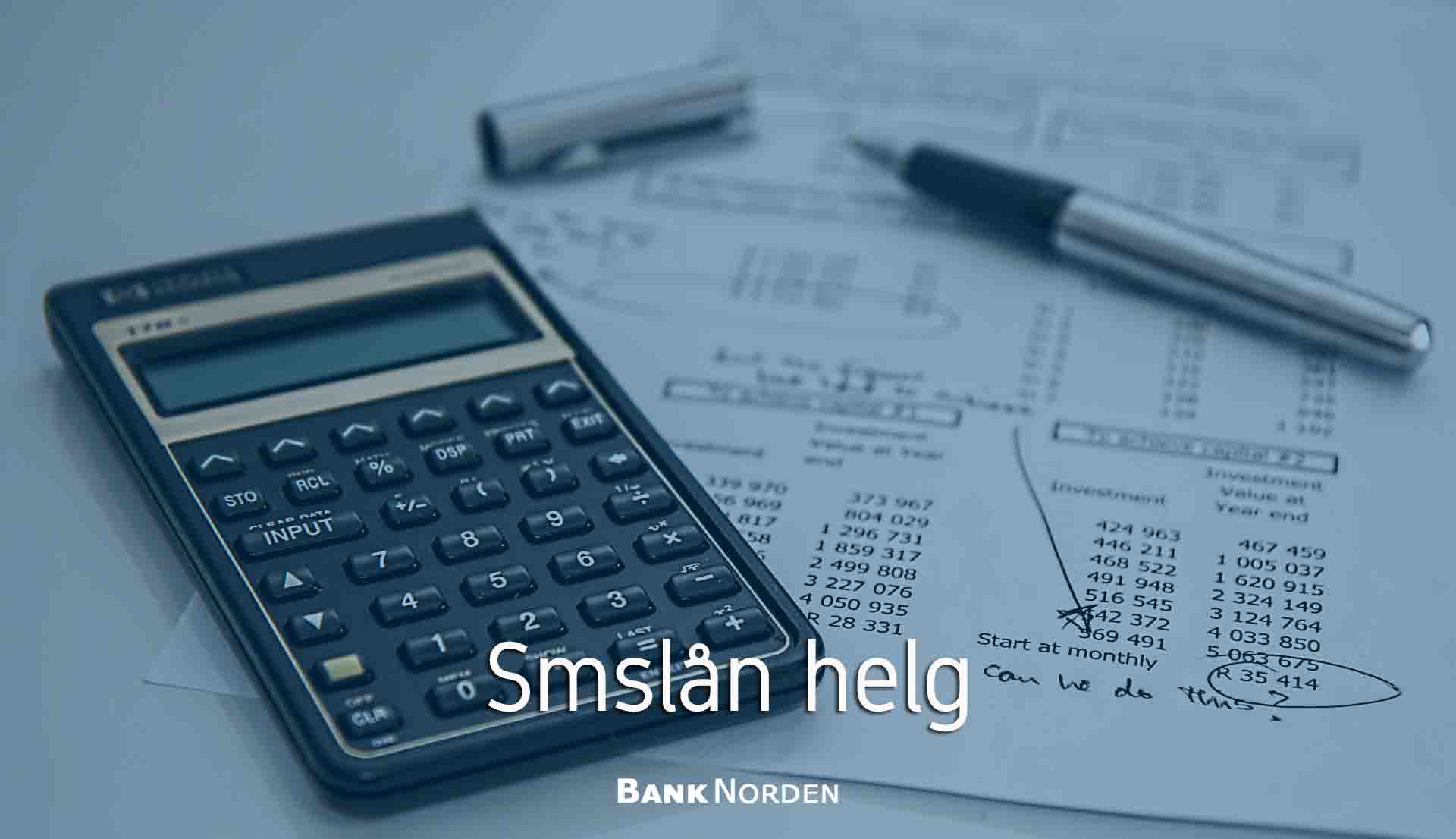 Smslån helg