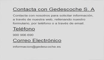 GEDESCOCHE teléfono