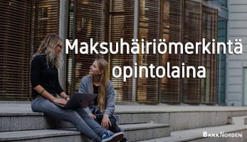 Maksuhäiriömerkintä opintolaina