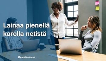 Lainaa pienellä korolla netistä